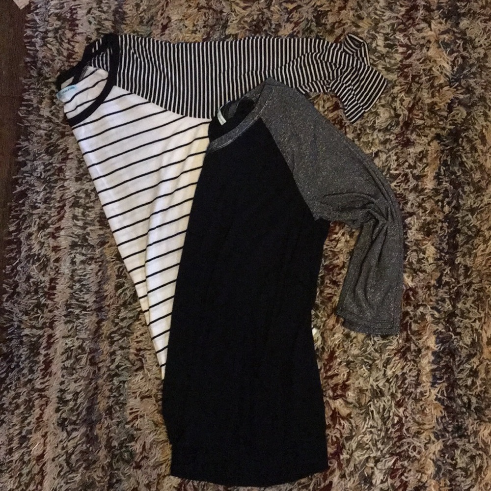 3/4 sleeve baseball tees